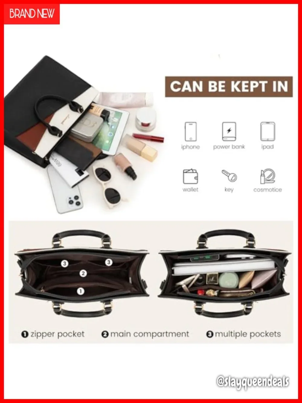 Women's Satchel Handbag PU Leather Tote with Detachable Strap